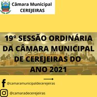 19° Sessão Ordinária da Câmara Municipal de 2021