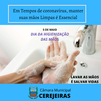 05 DE MAIO DIA DA HIGIENIZAÇÃO DAS MÃOS