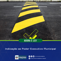 AGORA É LEI: Indicação ao Poder Executivo Municipal