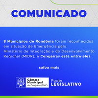 COMUNICADO: Cerejeiras em situação de emergência