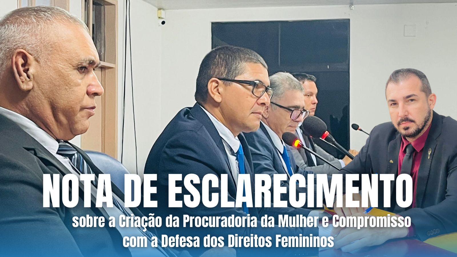 Nota Oficial: Esclarecimento sobre a Criação da Procuradoria da Mulher e Compromisso com a Defesa dos Direitos Femininos